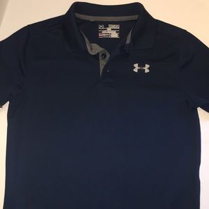 Navy Boys Under Armour Shirt